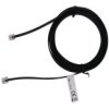 Telephone cable, RJ11-RJ11, 3m, black