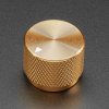 Anodized Aluminium Machined Knob - Gold - 20mm Diameter