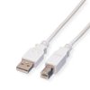 Value Kabel Usb 2.0, Typ A-B, Typ A-B, Z Przewodem, 0,8 M