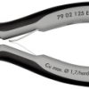 Szczypce Knipex długość 125 mm gr. cięcia: 1.7mm Nie Stal chromowana z łożyskami kulkowymi