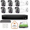 Zestaw monitoringu Easycam z 6 kamerami EC-IP-B5MP50DLT 5MPx z aktywnym odstraszaniem