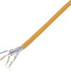 TRU COMPONENTS Przewód sieciowy CAT 7 S/FTP 4 x 2 x 0.26 mm² pomarańczowy 100 m