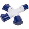 Worksafe WTWS16A 3-Way Splitter 230V