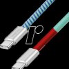 CU0480 Sync & charging cable, USB-C, 60 W, blue / red, 1 m