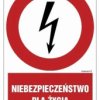 ZNAK - HC001 Niebezpieczeństwo dla życia 7,5 x 10 cm FN - Folia samoprzylepna