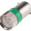 Lampka kontrolna Zielony 28V dc BA9s LED średnica 10mm długość 28mm