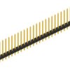 Pin header, 30 pole, pitch 2.54 mm, straight, black, SLLP116430G