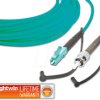 LSP-50 LC-ST 1.0 OM3 Simplex fibre optic patch cable, MM OM3, LC-ST, 1.0 m