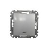 SEDNA DESIGN & ELEMENTS Wyłącznik pojedynczy z podświetleniem srebrne aluminium SDD113101L SCHNEIDER ELECTRIC