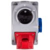 Gniazdo Stałe Z Wyłącznikiem L-0-P 32A 5P 400V + 2P+Z 230V Ip44 Combo-Pol...