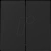 3295 005 Rocker switch 2 gang, matte black