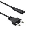 Qoltec Kabel zasilający IEC C7 CEE 7/16 ósemka 2x0.75mm² Czysta miedz CU 1m