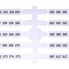 Oznacznik elastyczny (4 x 50 szt.) 251-300 (EO3) 003901782 ETI