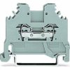 2-wire feed-through terminal, spring-clamp connection, 0.08-1.5 mm², 1 pole, 18 A, 8 kV, blue, 279-104
