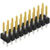 Pin header, 20 pole, pitch 2.54 mm, straight, black, 10055154