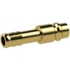 Insertion grommet, L 45 mm, 35 bar, brass, for jacks, 107233