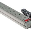 Przedłużacz 6-gniazd 230 V AC Typ G - brytyjski 2m 2494592