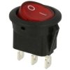 Przełącznik; klawiszowy (kołyskowy); 020-102011RB; ON-ON; 1 tor; czerwony; bez podświetlenia; bistabilny; konektory 4,8x0,8mm; 2