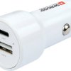 Podwójna ładowarka samochodowa 65 W PD Skross Dual Car Charger 65W PD Obciążalność prądu maks.=3.25 A 12 - 5 V, 12/24 V,