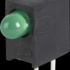 L-710A8EW/1GD LED component, green, 3 mm, 20 mcd, 40°