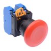 YW1B-A4E20R Red 22mm Mushroom Maintained Push Button Switch 2NO IP65 IDEC
