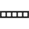 Ramka pięciokrotna R-5RGC/79/33 czarne szkło szronione Sonata Prestige Ospel
