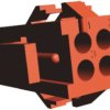 Obudowa złącza 4-pinowe 2-rzędowe raster: 4.19mm TE Connectivity Żeński Miniature Rectangular II Złącze Centerline z