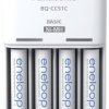 Złącze ładowarki Panasonic Basic BQ-CC51 + 4x eneloop AAA NiMH