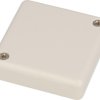 ABS miniature enclosure, (L x W x H) 50 x 50 x 15 mm, light gray (RAL 7035), IP54, 1551SGY