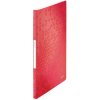 Leitz 46310026 Clear pocket folder A4 20 sleeves Red Plastic Wallet