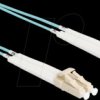 88078 Fiber optic cable LC Duplex Multimode OM3 angled 0.5 m