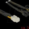 85455 cable PCIe 6 Pin female > 2x 8 Pin male, Nylon, 30cm