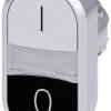 Siemens 3SU10503AB610AK0 3SU1050-3AB61-0AK0 Przycisk podwójny chwilowy (S x W) 29.9 mm x 57.9 mm IP66, IP67, IP69/IP69K
