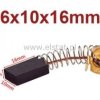Szczotki węglowe 6x10x16mm; do elektronarzędzi