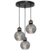 Lampa Wisząca Omega Black / Gold 3Xe27 Mlp6533 Milagro