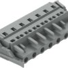 Socket header, 7 pole, pitch 7.5 mm, angled, gray, 231-207/037-000