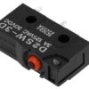 Mikroprzełącznik Snap Action Bez Dźwigni Spdt 3A/125Vac Ip67 D2sw-3D