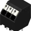 PCB terminal, 3 pole, pitch 3.5 mm, AWG 28-14, 10 A, spring-clamp connection, black, 1885660000