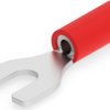 Insulated forked cable lug, 0.26-1.65 mm², AWG 22 to 16, M3.5, red, 34154