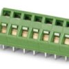 PCB terminal, 1 pole, pitch 5 mm, 0.2-2.5 mm², 16 A, spring-clamp connection, green, 1732124