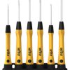 ESD screwdriver kit, PH00, PH0, 1.5 mm, 2 mm, 2.5 mm, 3 mm, Phillips/slotted, BL 40 mm, 270PK601