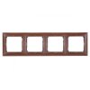 VALENA Ramka poczwórna mahoń 770314