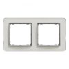 Ramka 2-krotna, szkło białe, efekt szkła, Sedna Elements SDD360802