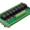 ELECTRONICS-SALON DIN Rail Mount 8 SPDT Power Relay Interface Module. (Operating Voltage: DC 5V)