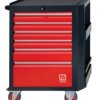 Szafka na narzędzia, na kółkach, 6-szufladowa, 710 x 450 x 975mm, materiał: Stal, RS PRO