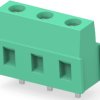 PCB terminal, 3 pole, pitch 7.5 mm, AWG 30-12, 17.5 A, cage clamp, green, 282844-3