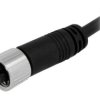 Złącze M12, żeńskie, PIN:3, wtyk, proste, 250V M12A-03BFFM-SL8D01