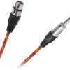 Kabel mikrofonowy gniazdo CANON-wtyk JACK 6.3mm 5m
