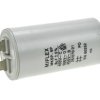 Kondensator; silnikowy (rozruchowy); I150V580-B; MKSP; 8uF; 450V AC; fi 35x65mm; konektory 6,3mm; śruba z nakrętką; Miflex; RoHS