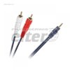 Kabel Jack AUX 3,5mm - 2xRCA cinch 10m 4mm nieb.